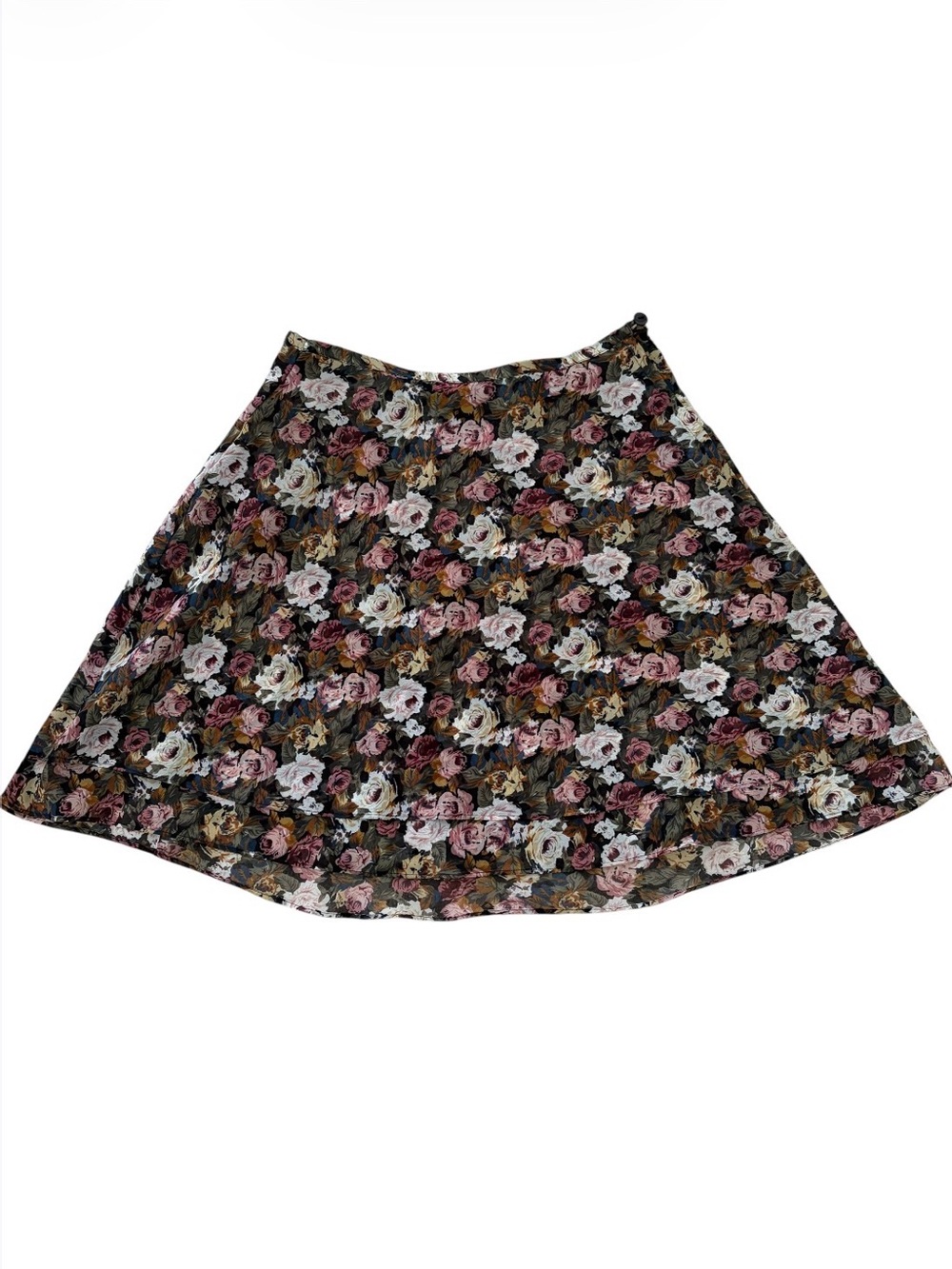 Vintage 90s Express Floral Grunge Midi Skirt Size Medium